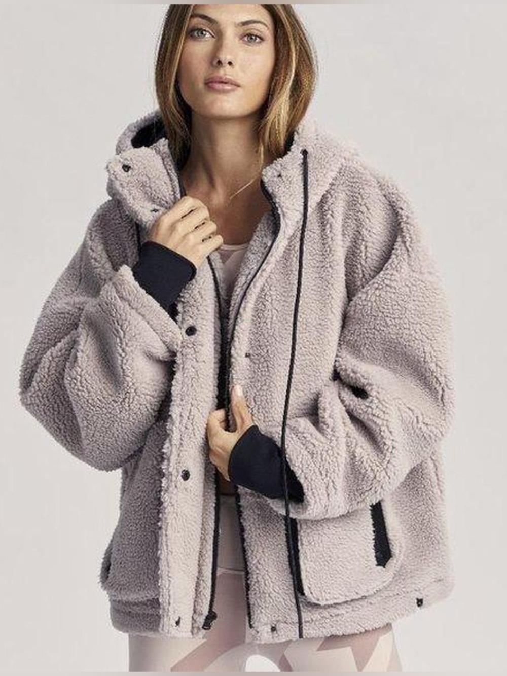 Varley Montalvo Sherpa Jacket, petal pink size S